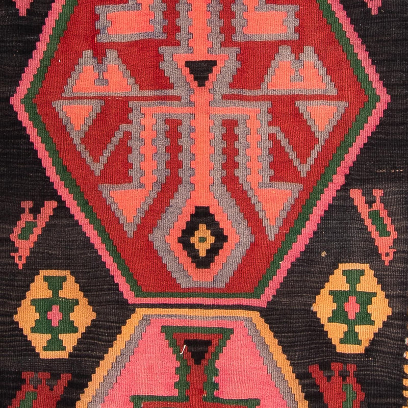 Biegacz Dywan Kelim - Stary - 340 x 150 cm - wielokolorowy