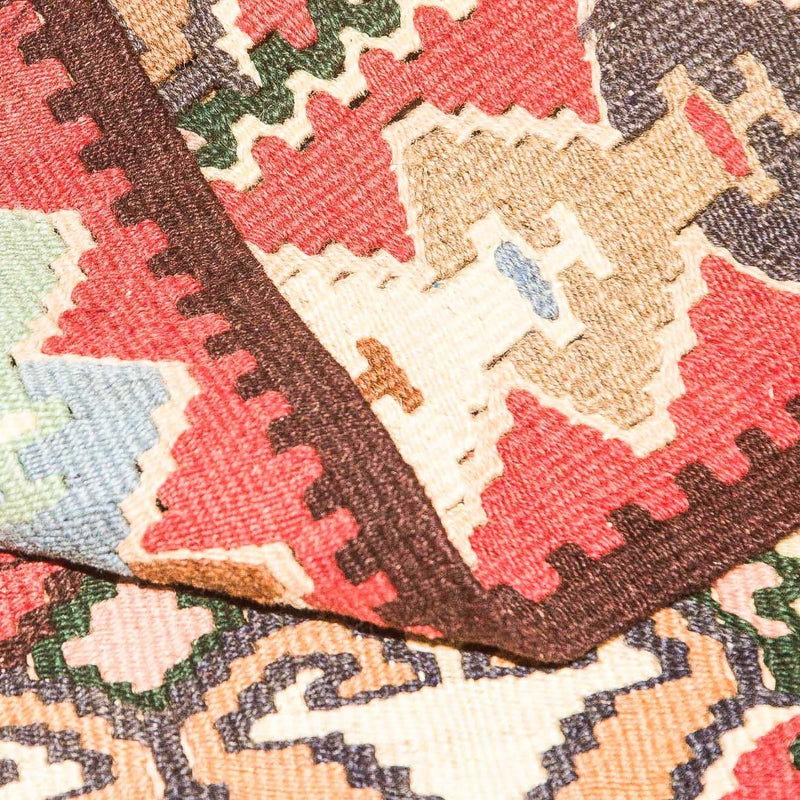 Dywan Kelim - Stary - 143 x 119 cm - beżowy