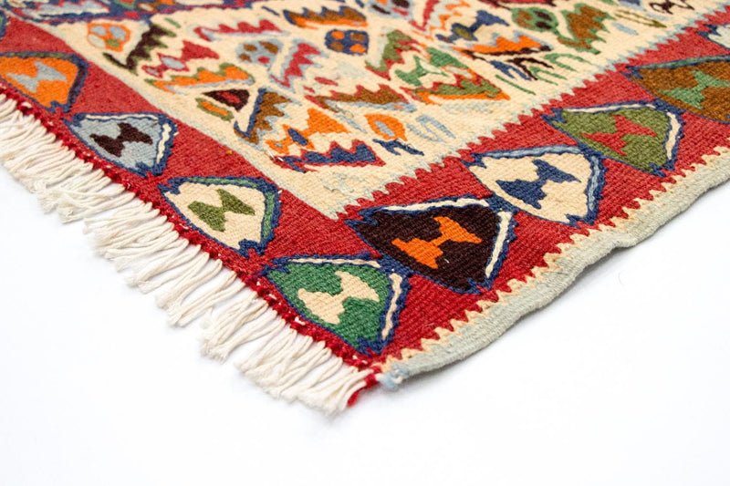 Dywan Kelim - Stary - 153 x 119 cm - niebieski