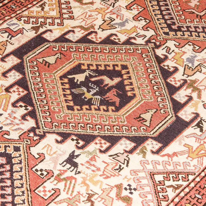 Dywan Kelim - Orientalny - 194 x 122 cm - brązowy