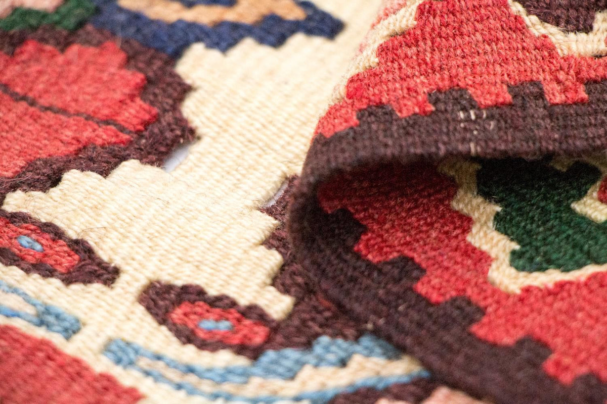 Dywan Kelim - Orientalny - 143 x 105 cm - wielokolorowy