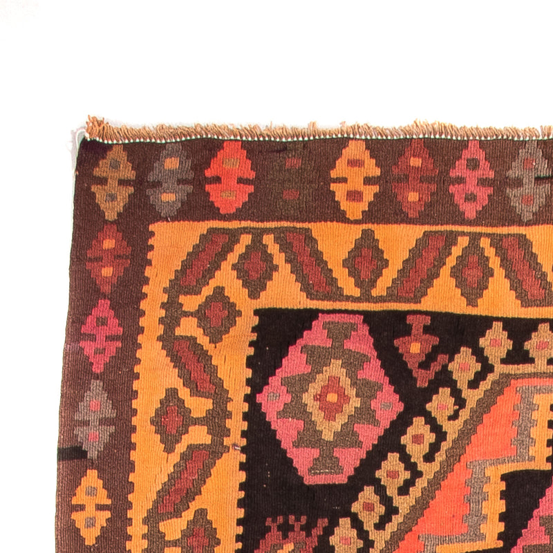 Biegacz Dywan Kelim - Stary - 320 x 150 cm - wielokolorowy