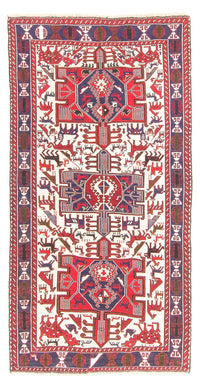 Biegacz Dywan Kelim - Orientalny - 205 x 110 cm - kremowy