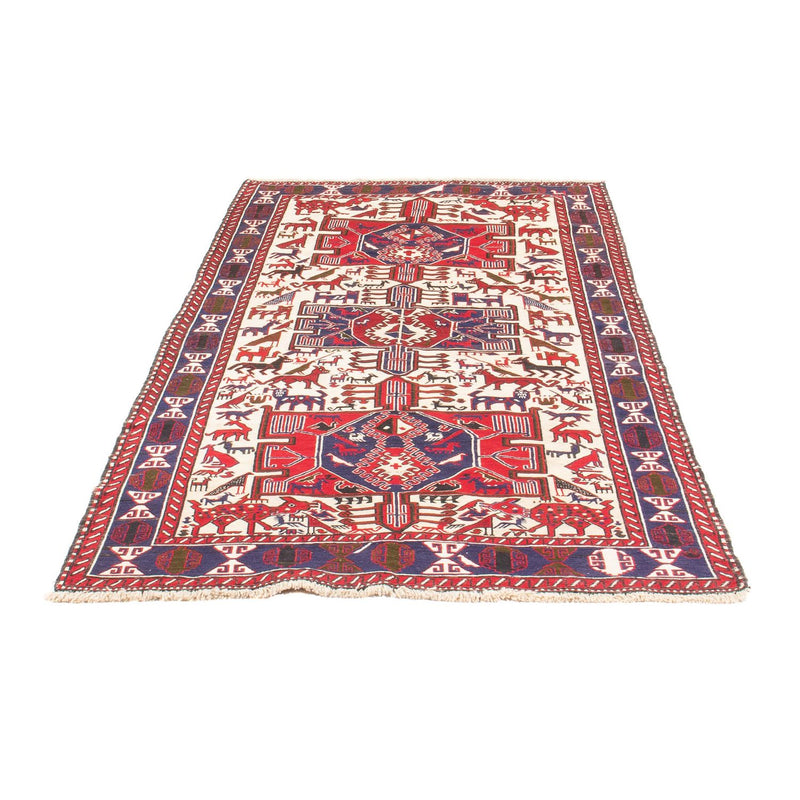 Biegacz Dywan Kelim - Orientalny - 205 x 110 cm - kremowy
