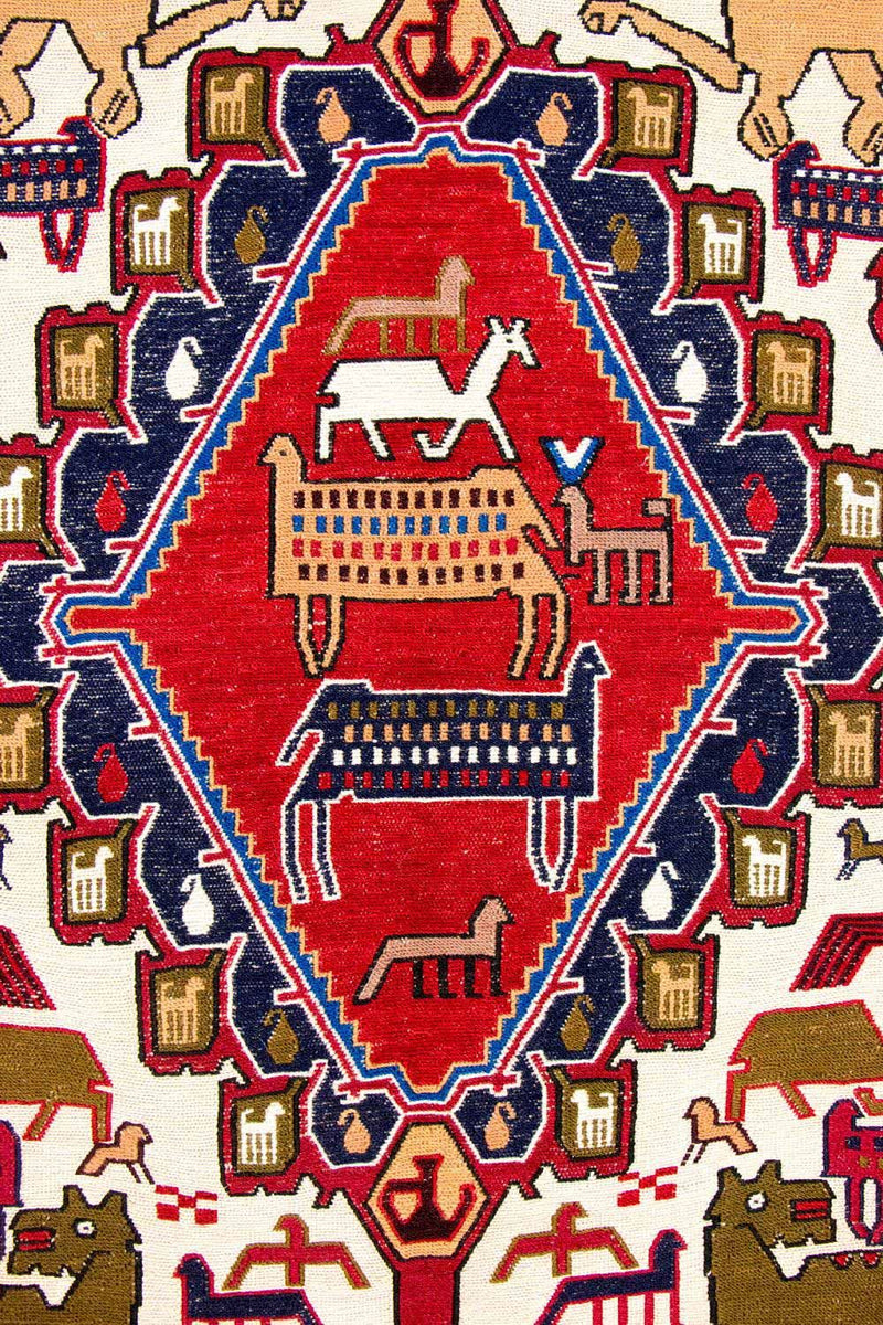 Dywan Kelim - Orientalny - 192 x 110 cm - beżowy