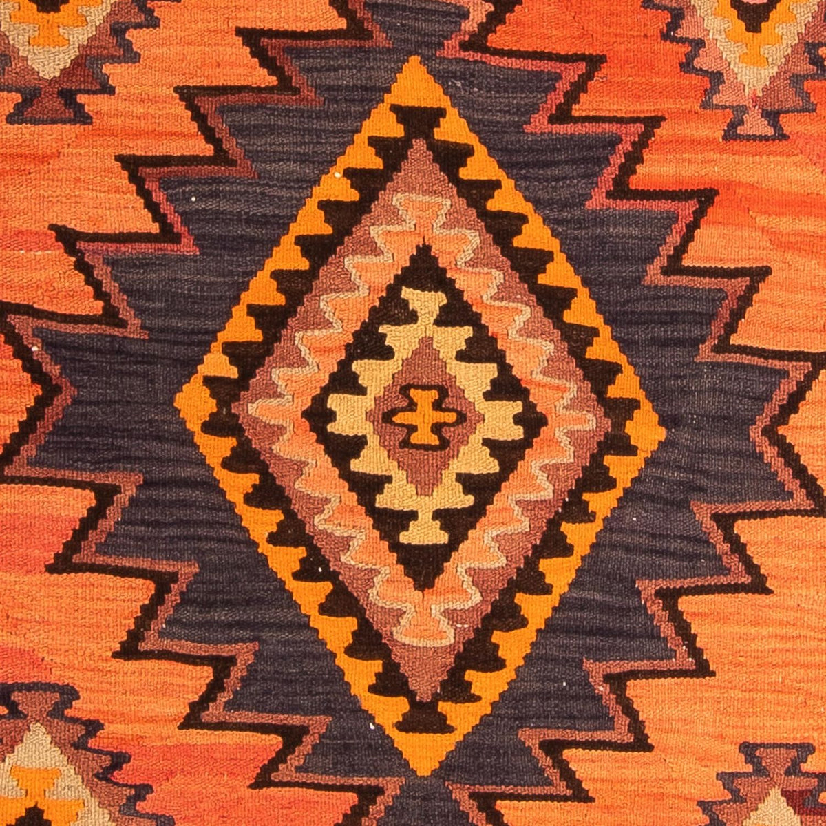 Biegacz Dywan Kelim - Stary - 275 x 140 cm - wielokolorowy