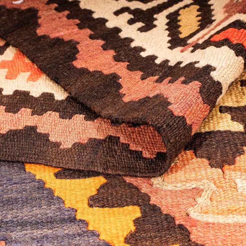 Biegacz Dywan Kelim - Stary - 275 x 140 cm - wielokolorowy