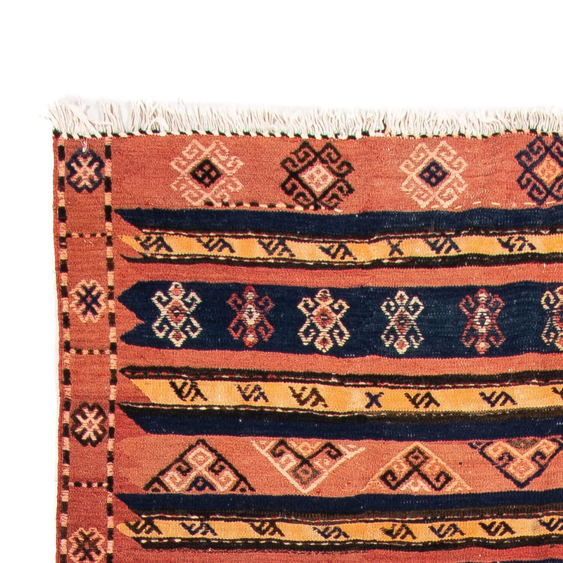 Dywan Kelim - Stary - 270 x 160 cm - wielokolorowy