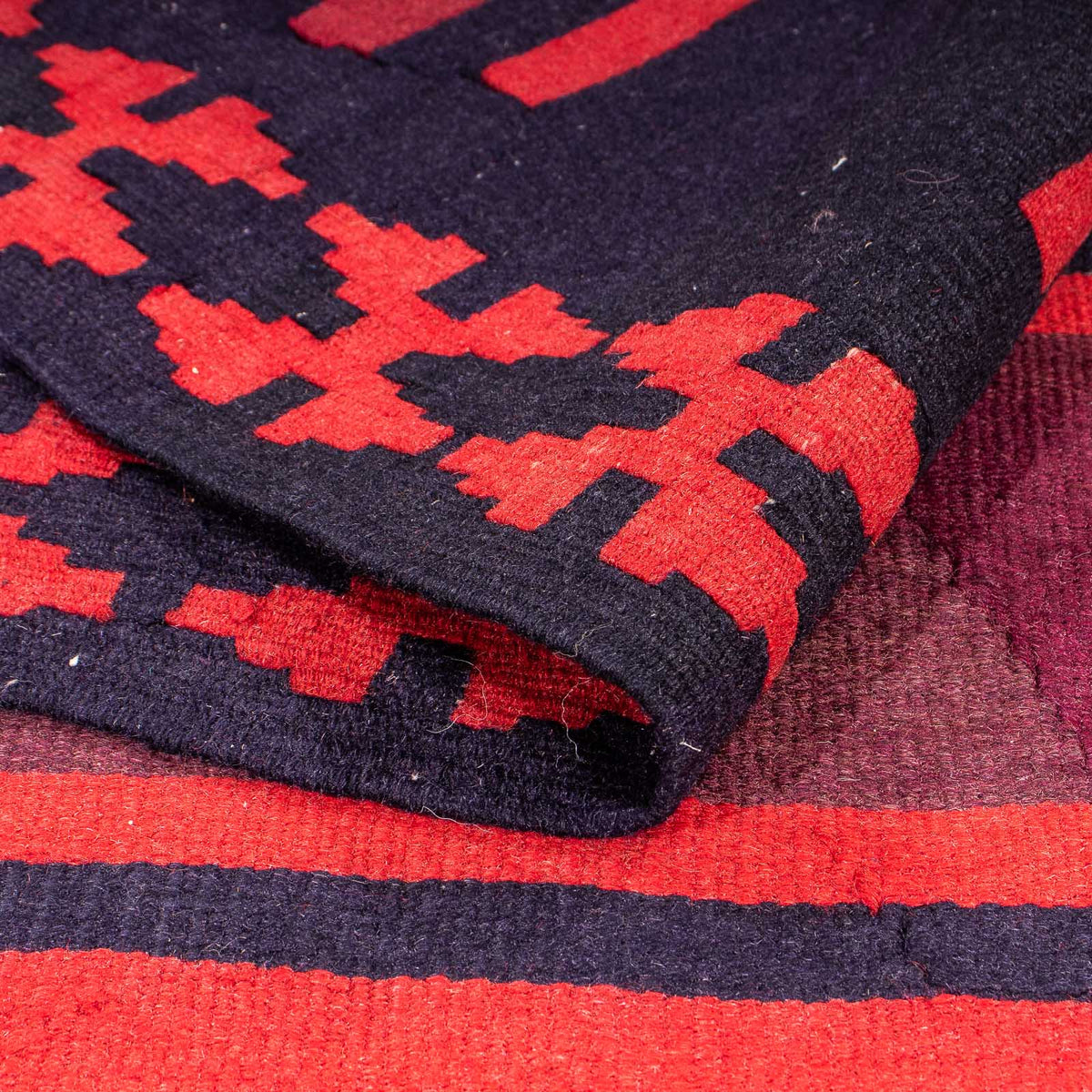 Biegacz Dywan Kelim - Stary - 325 x 165 cm - wielokolorowy