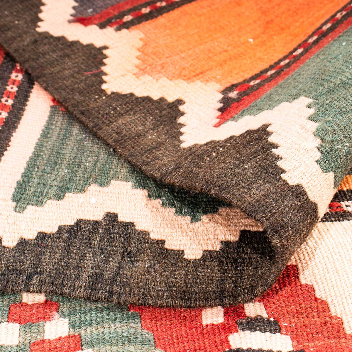 Biegacz Dywan Kelim - Stary - 310 x 155 cm - wielokolorowy