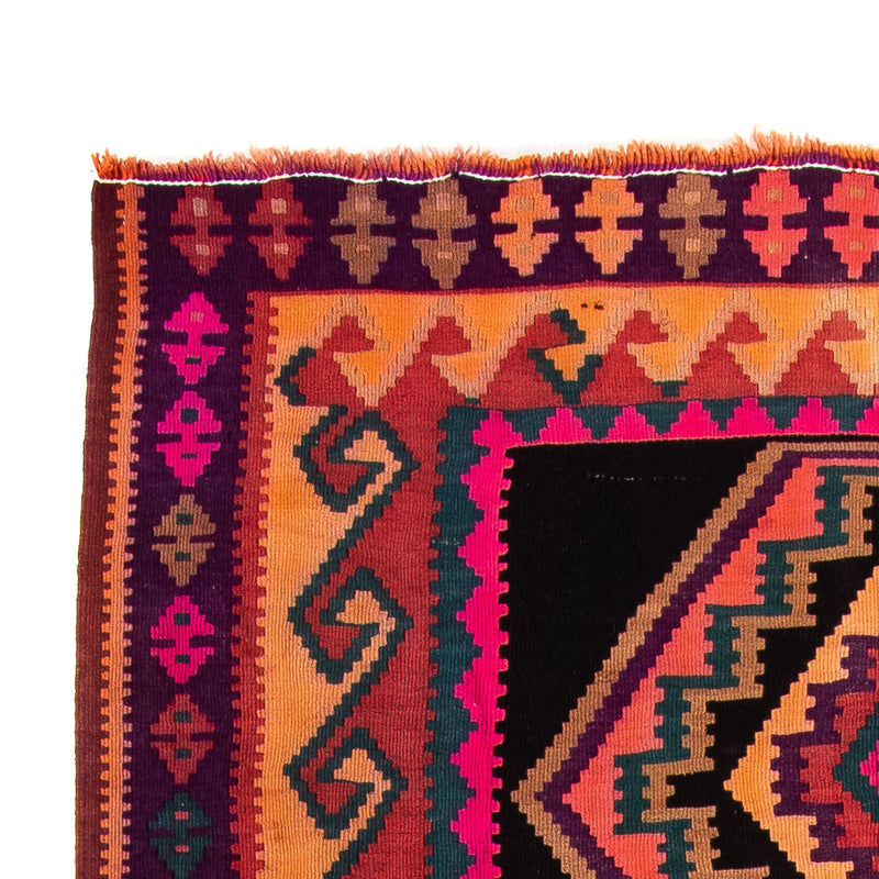 Biegacz Dywan Kelim - Stary - 310 x 160 cm - wielokolorowy