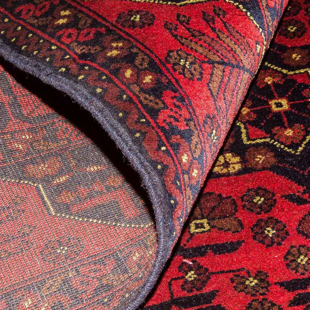 Afgański dywan - Kunduz - 196 x 124 cm - czerwony