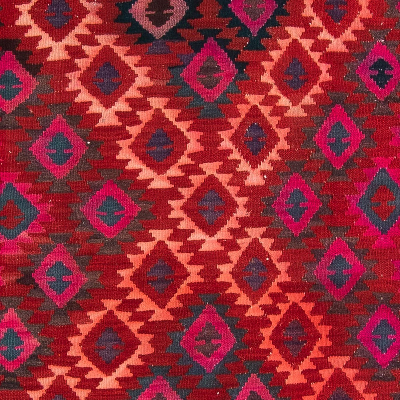 Biegacz Dywan Kelim - Stary - 350 x 150 cm - wielokolorowy