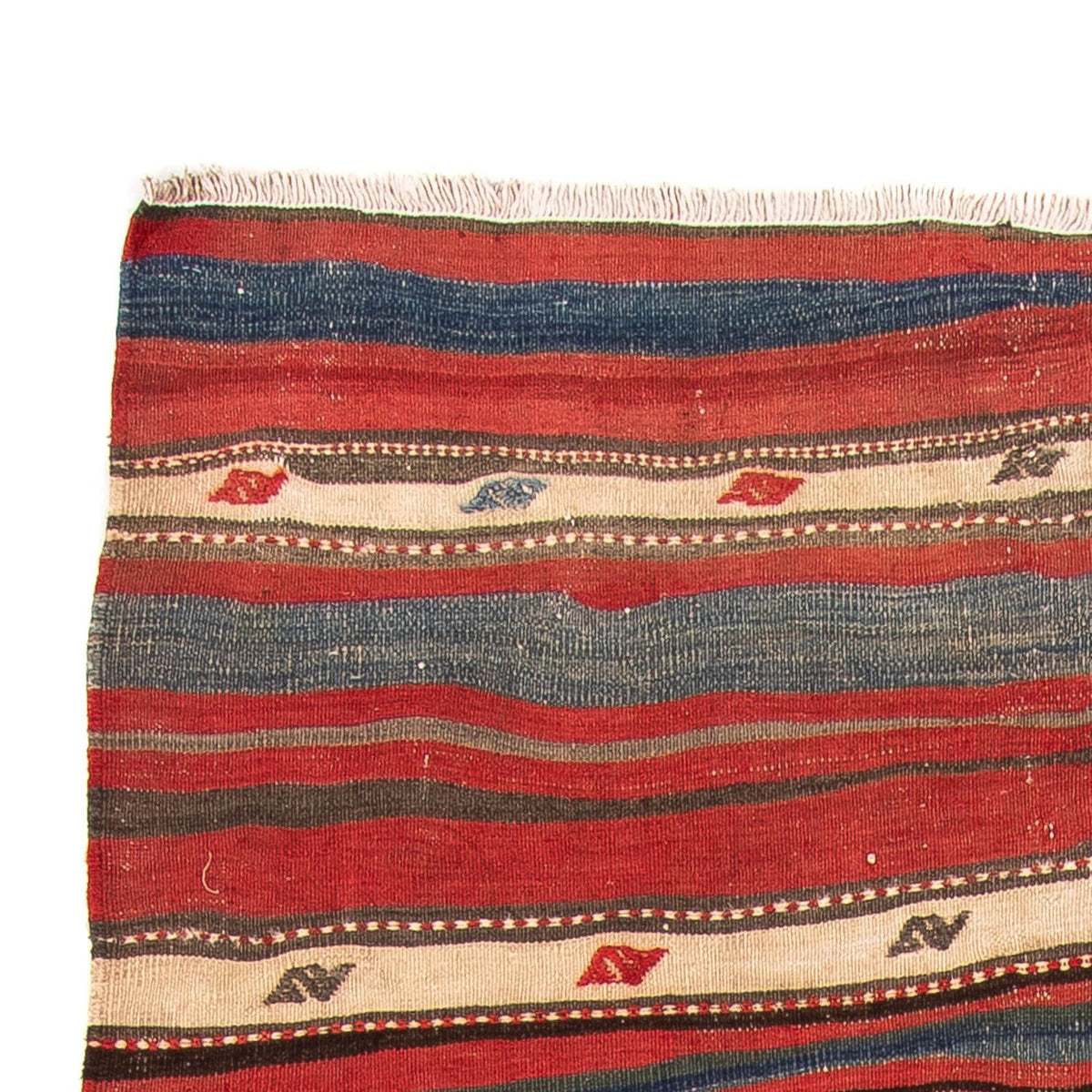 Biegacz Dywan Kelim - Stary - 250 x 140 cm - wielokolorowy