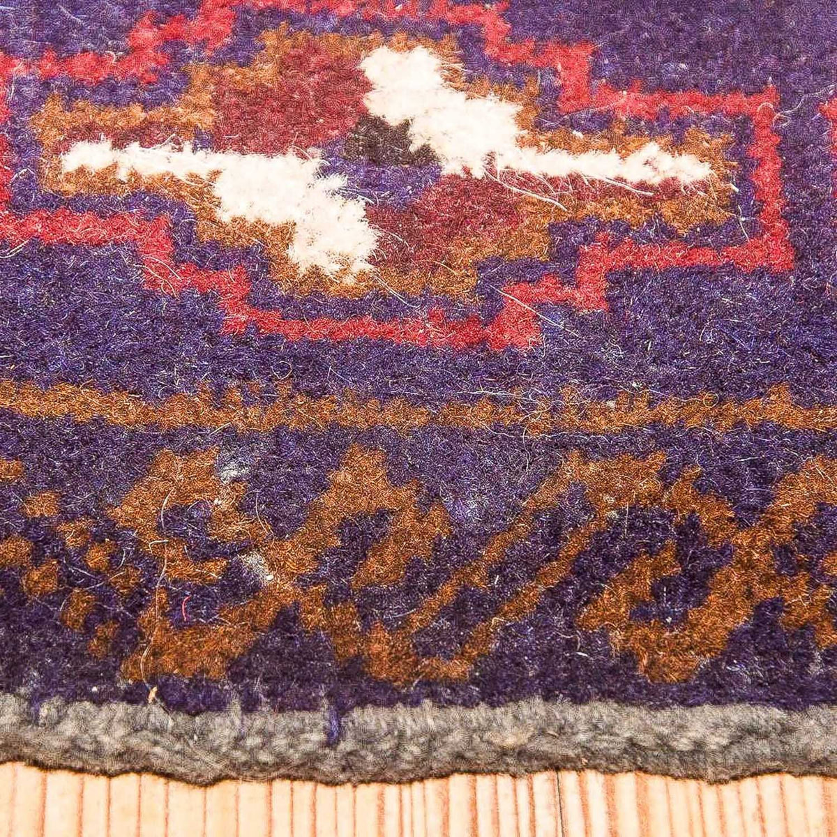 Dywan beludżycki - 133 x 81 cm - niebieski