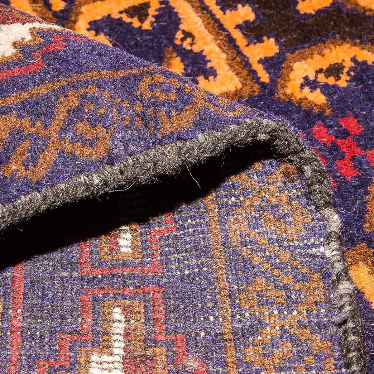 Dywan beludżycki - 133 x 81 cm - niebieski