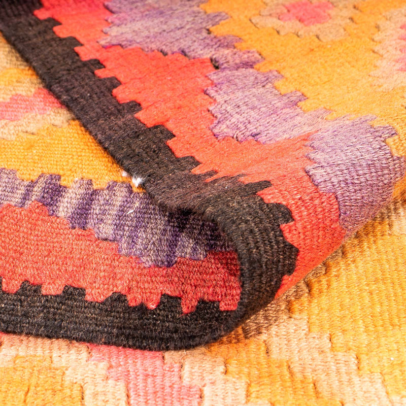 Biegacz Dywan Kelim - Stary - 305 x 160 cm - wielokolorowy