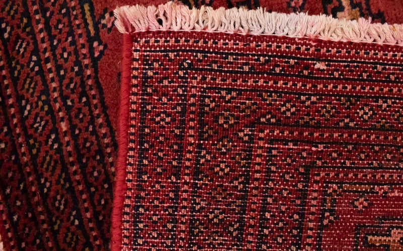 Dywan turkmeński - 130 x 60 cm - czerwony