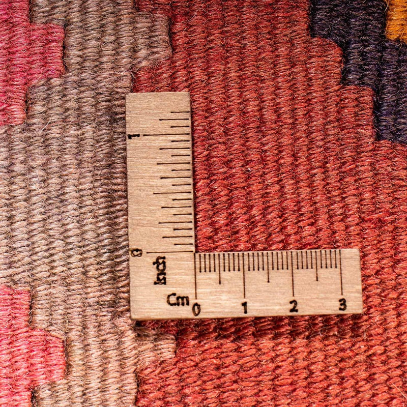 Biegacz Dywan Kelim - Stary - 340 x 155 cm - wielokolorowy