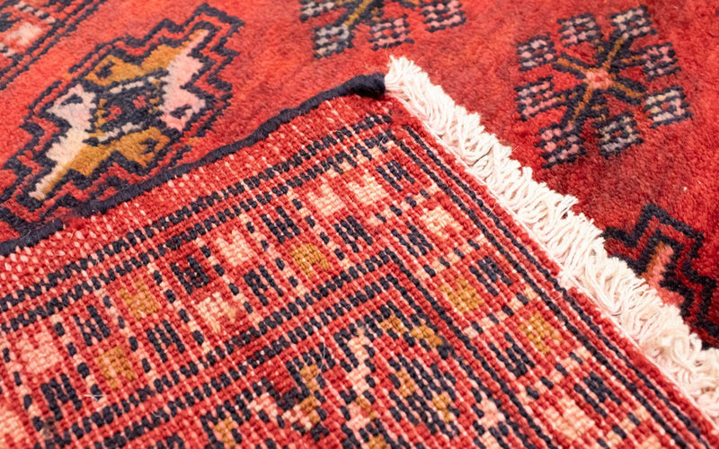 Dywan turkmeński - 130 x 60 cm - czerwony