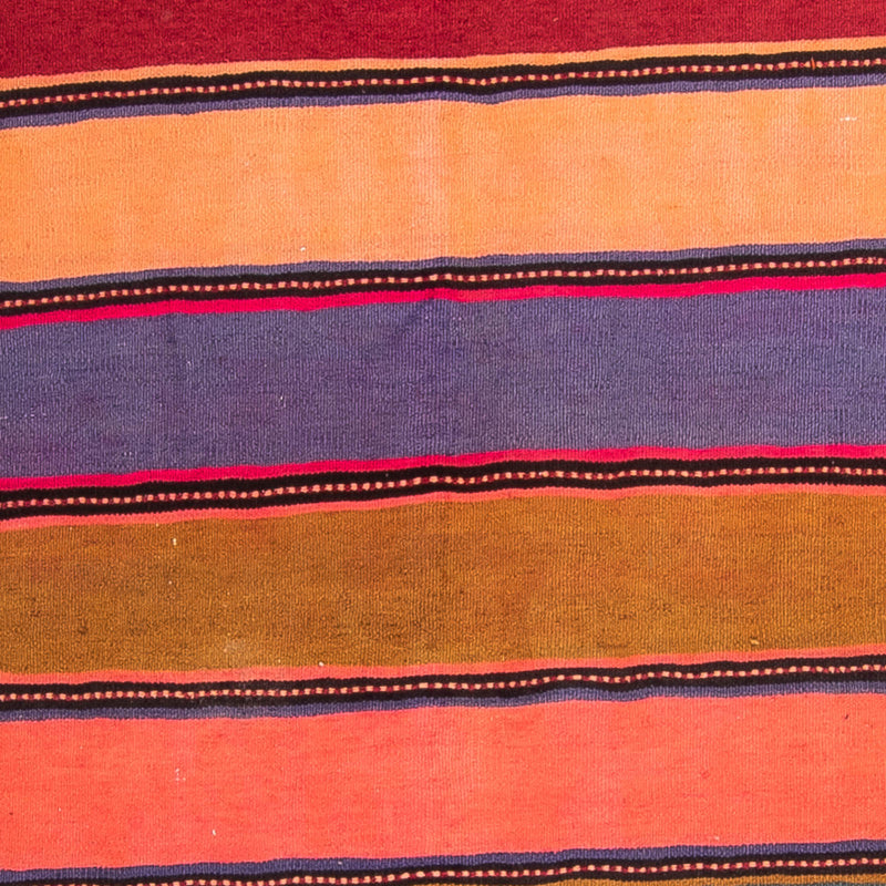 Biegacz Dywan Kelim - Stary - 370 x 137 cm - wielokolorowy