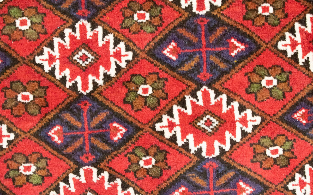 Dywan turkmeński - 130 x 60 cm - czerwony