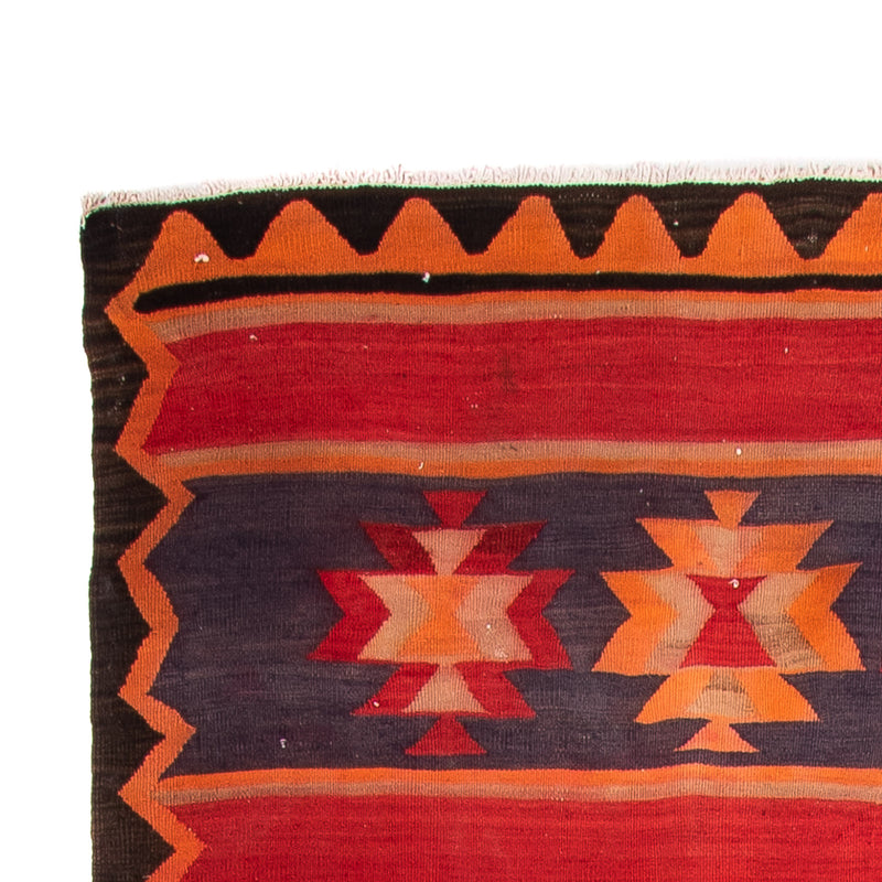 Biegacz Dywan Kelim - Stary - 325 x 150 cm - wielokolorowy