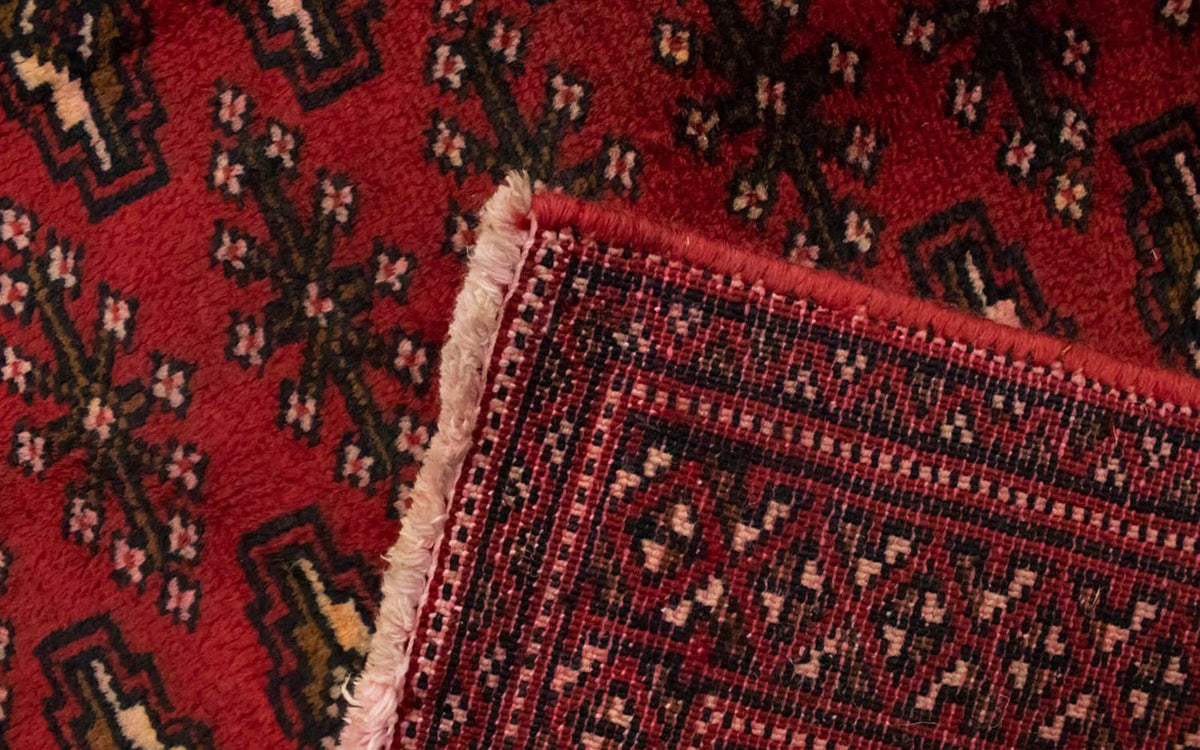 Dywan turkmeński - 130 x 60 cm - czerwony