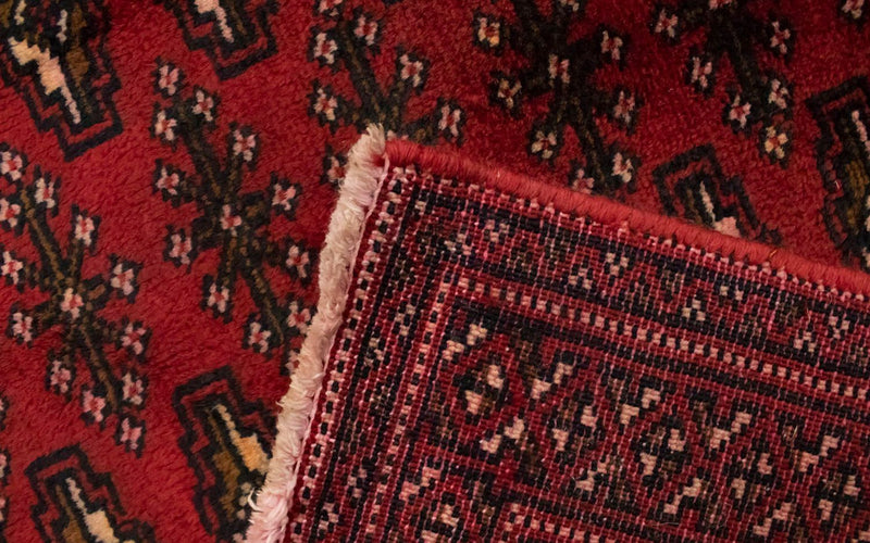 Dywan turkmeński - 130 x 60 cm - czerwony