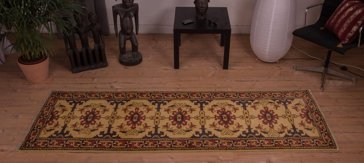 Biegacz Dywan Zieglera - 241 x 79 cm - złoto