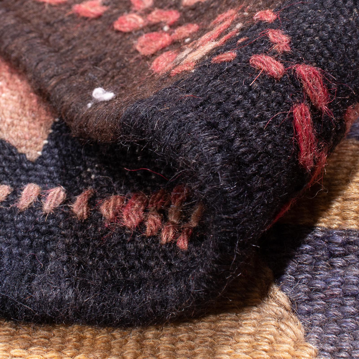 Biegacz Dywan Kelim - Stary - 405 x 150 cm - jasna czerwień