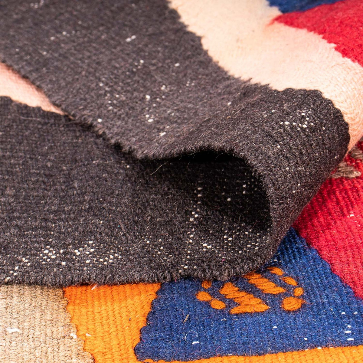 Biegacz Dywan Kelim - Stary - 300 x 160 cm - wielokolorowy