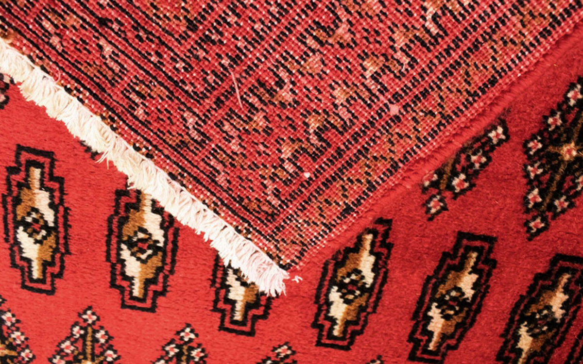Dywan turkmeński - 130 x 60 cm - czerwony
