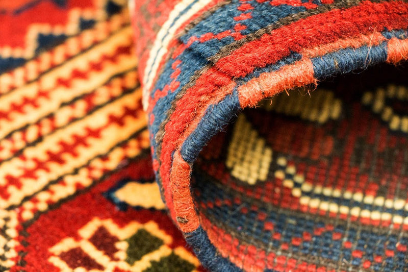 Biegacz Afgański dywan - Hatshlu - 307 x 83 cm - czerwony