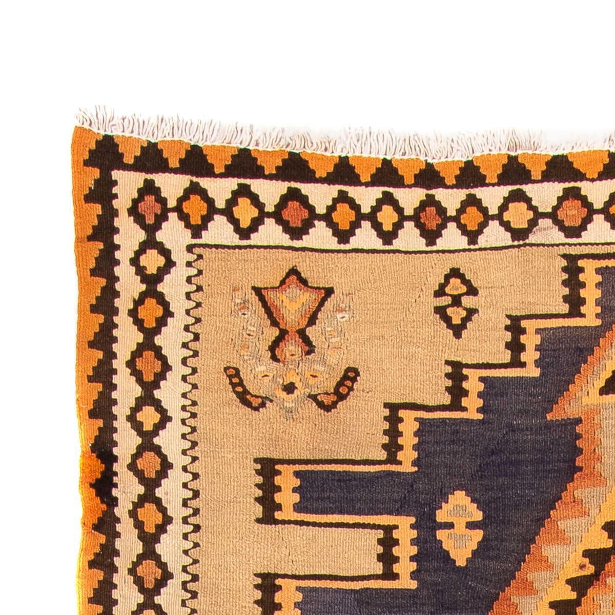 Dywan Kelim - Stary - 265 x 140 cm - wielokolorowy