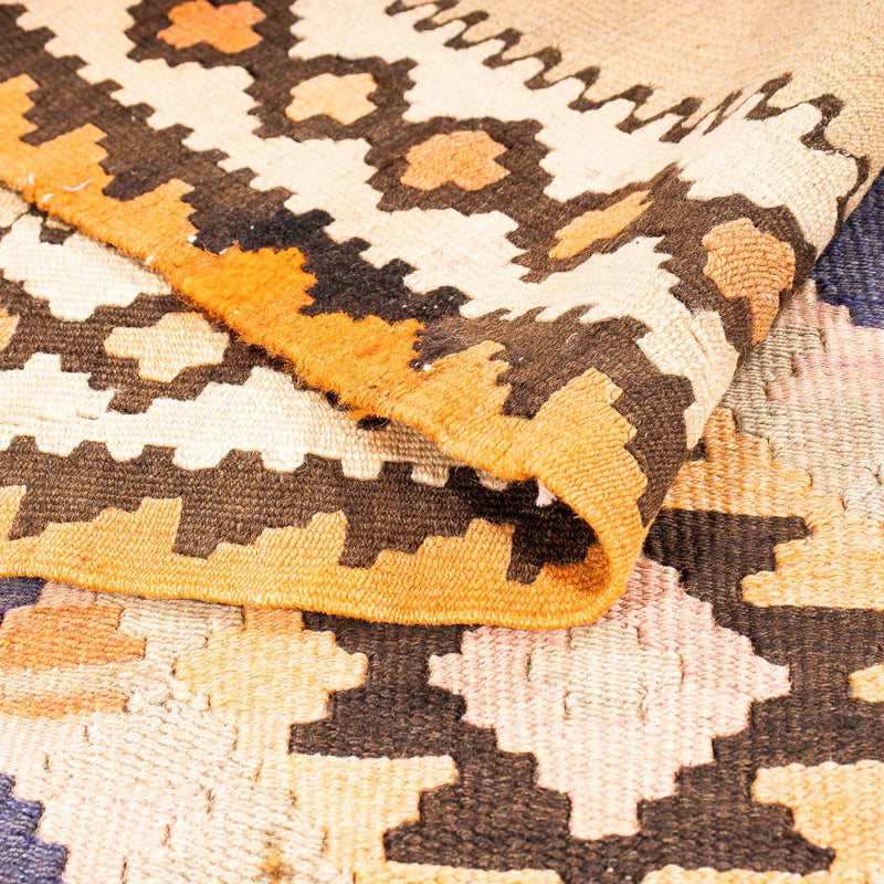 Dywan Kelim - Stary - 265 x 140 cm - wielokolorowy