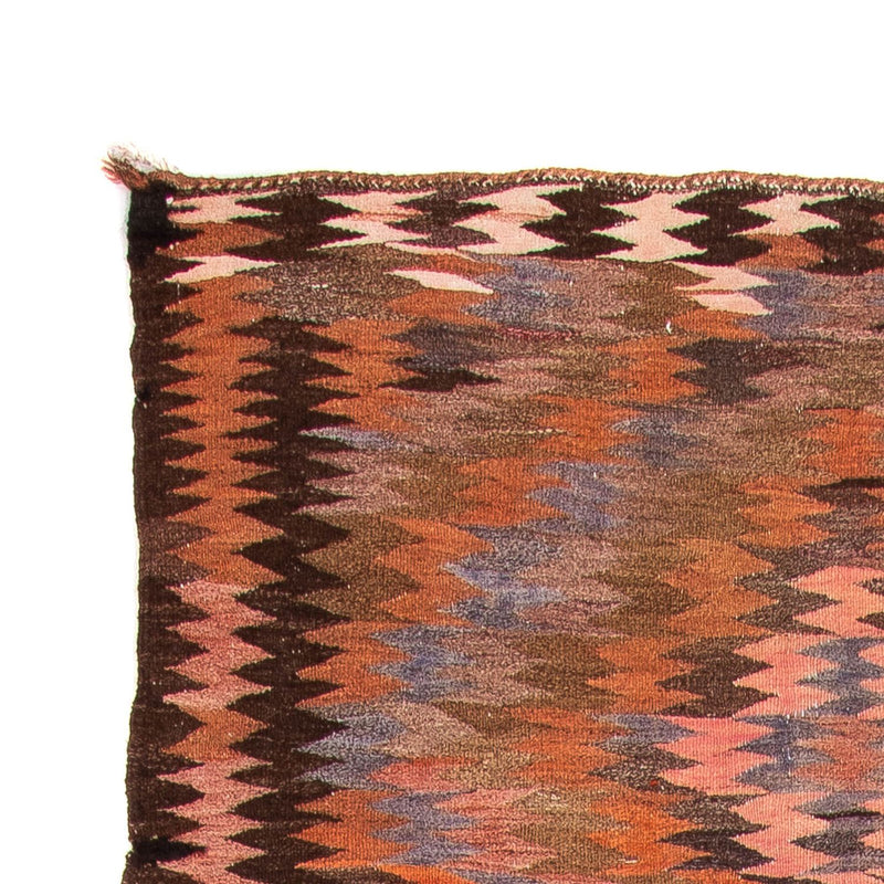 Biegacz Dywan Kelim - Stary - 380 x 140 cm - wielokolorowy