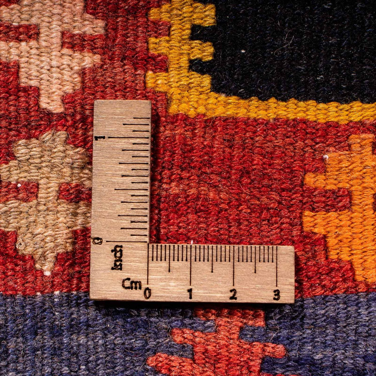 Biegacz Dywan Kelim - Stary - 330 x 120 cm - wielokolorowy