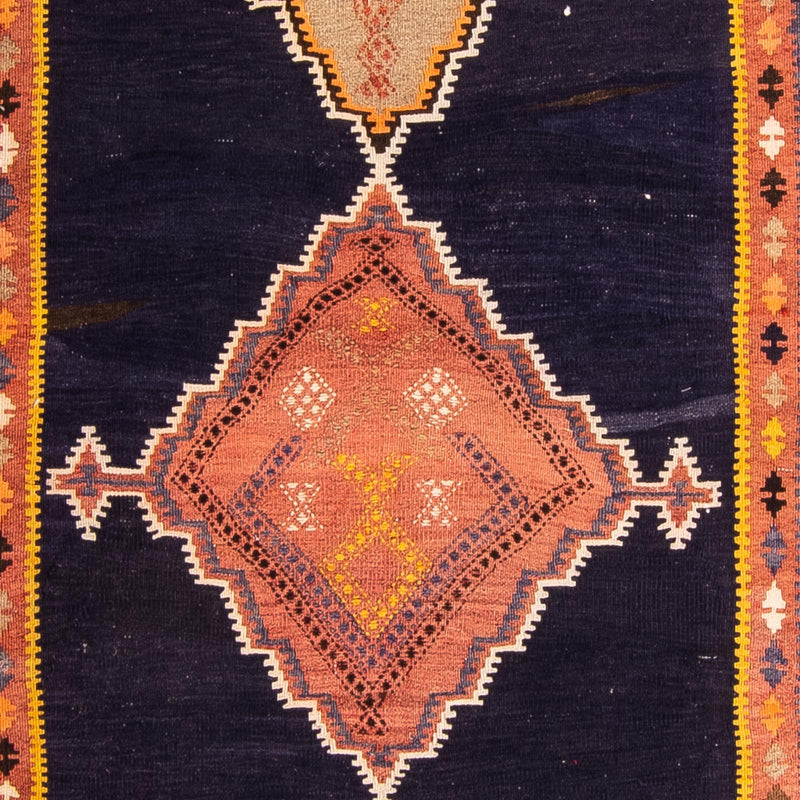 Biegacz Dywan Kelim - Stary - 330 x 120 cm - wielokolorowy