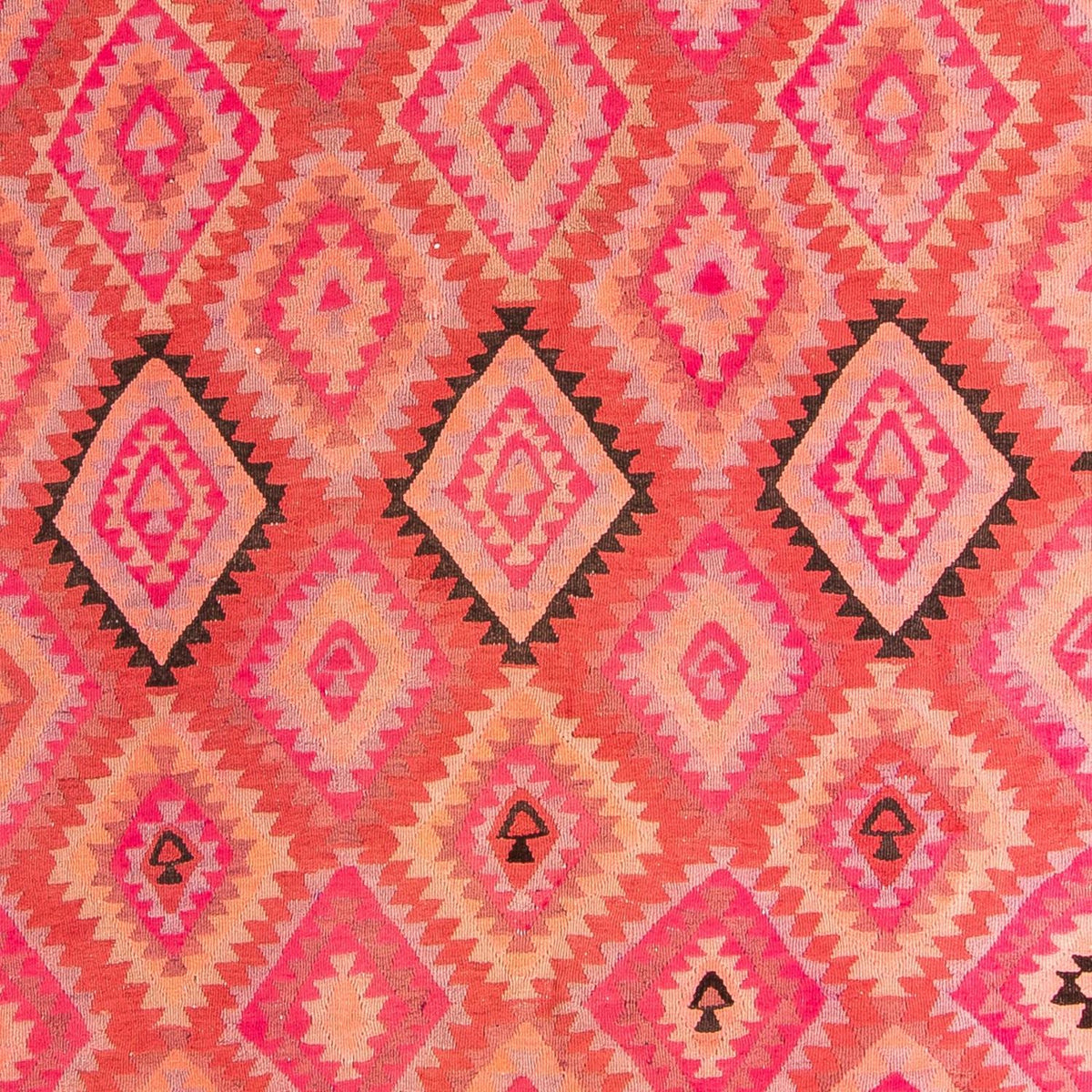 Dywan Kelim - Stary - 350 x 195 cm - wielokolorowy