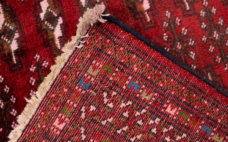 Dywan turkmeński - 130 x 60 cm - czerwony