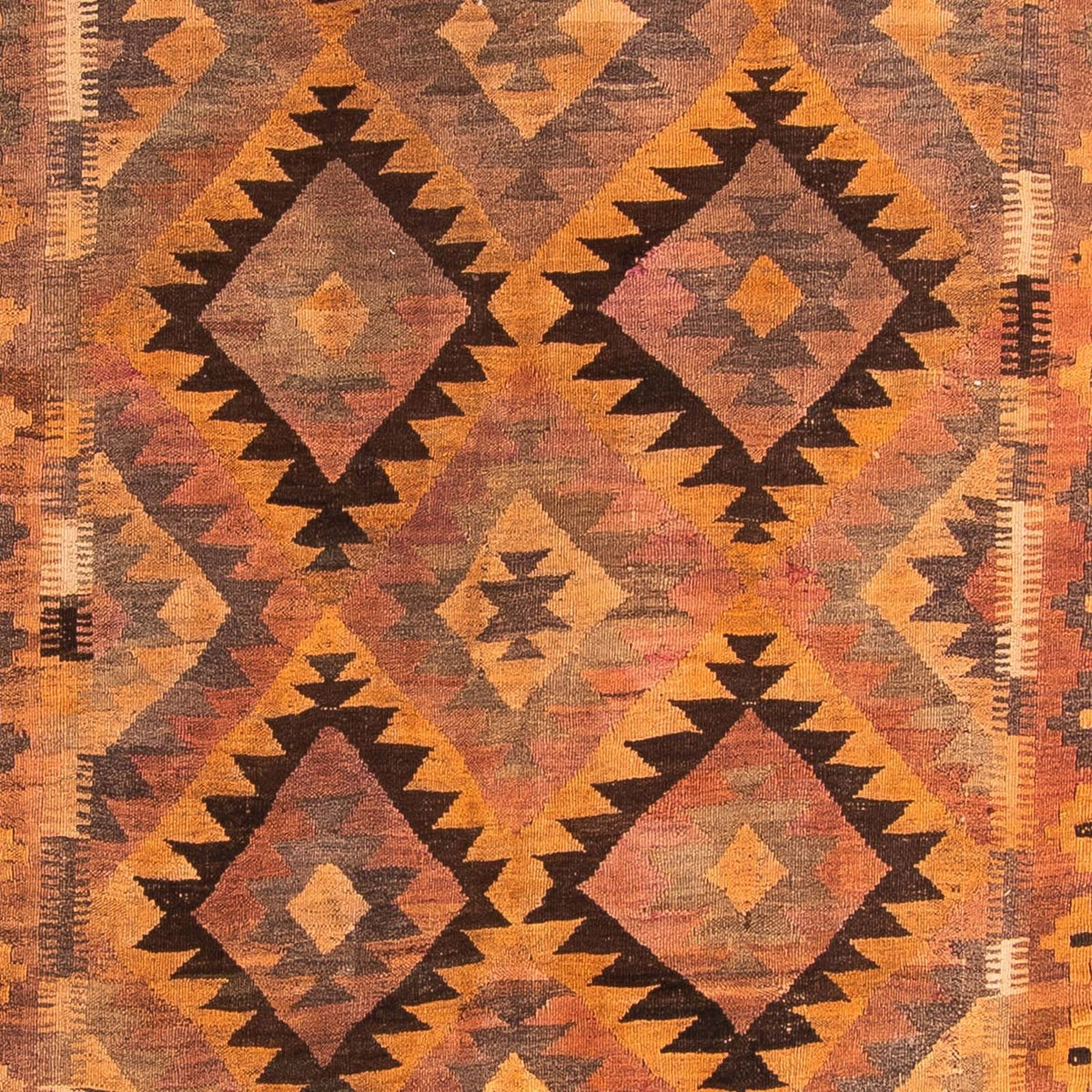 Biegacz Dywan Kelim - Stary - 330 x 190 cm - wielokolorowy