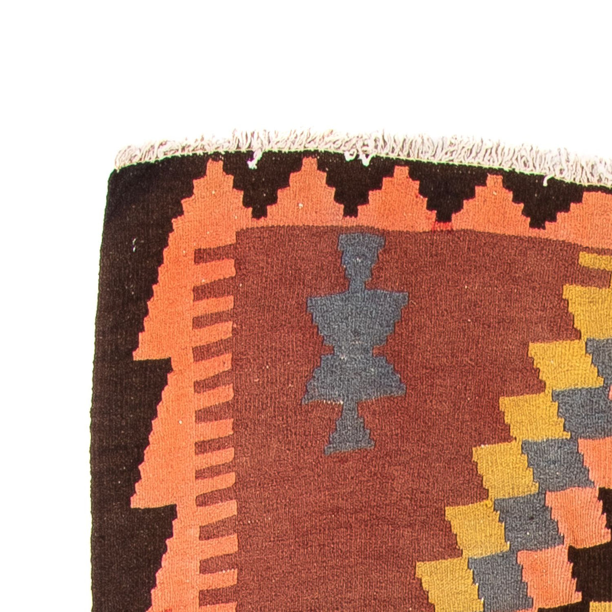 Biegacz Dywan Kelim - Stary - 295 x 115 cm - wielokolorowy