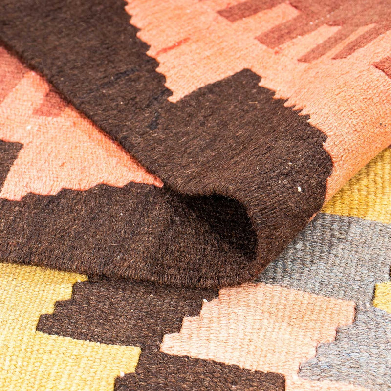 Biegacz Dywan Kelim - Stary - 295 x 115 cm - wielokolorowy