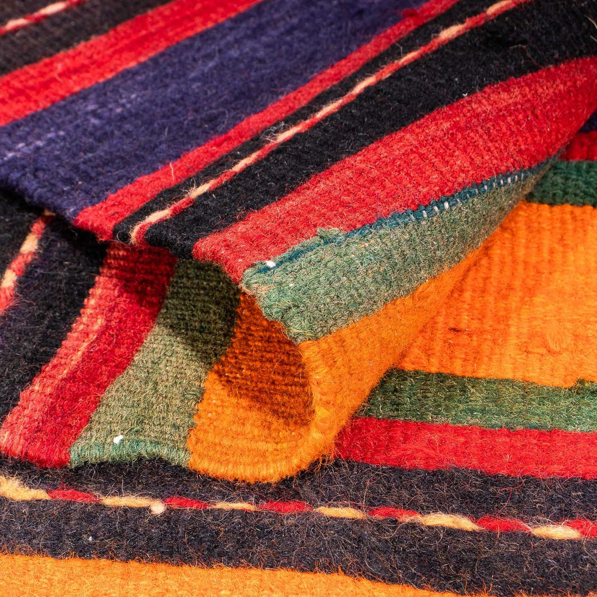 Dywan Kelim - Stary - 300 x 190 cm - wielokolorowy