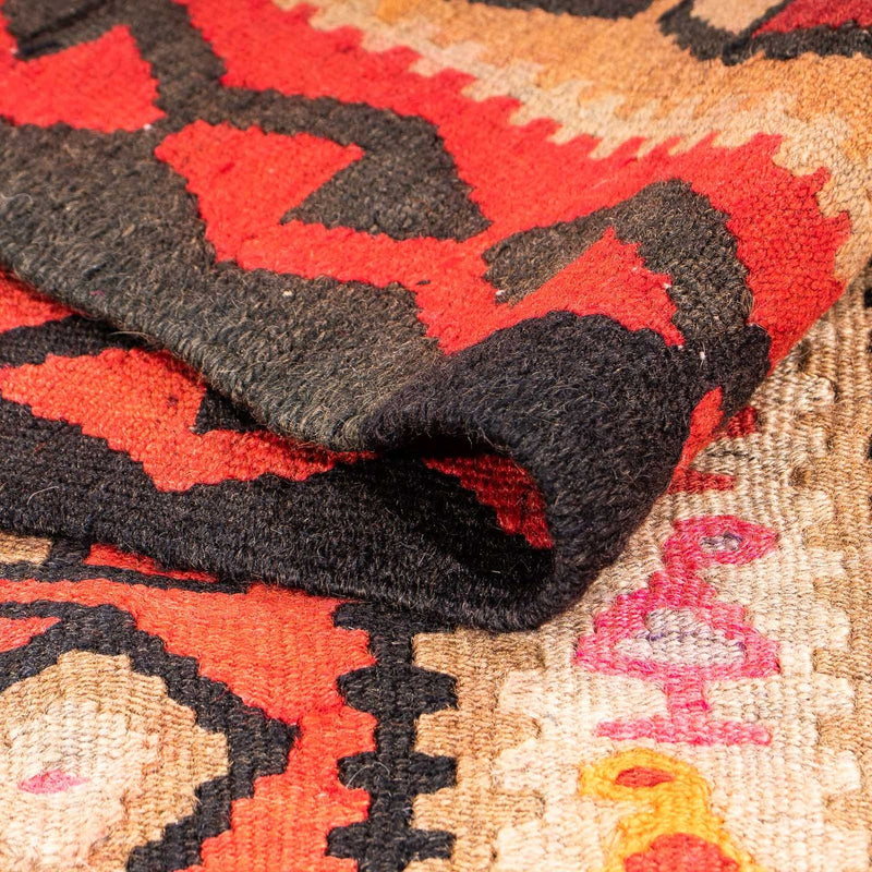 Dywan Kelim - Stary - 350 x 190 cm - wielokolorowy