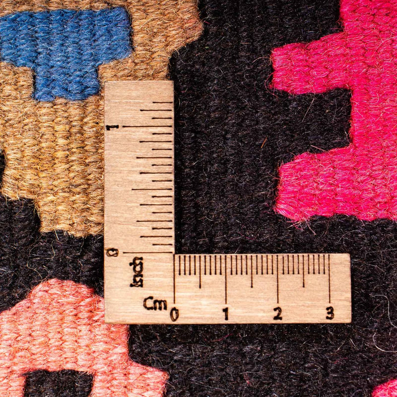 Biegacz Dywan Kelim - Stary - 330 x 145 cm - wielokolorowy