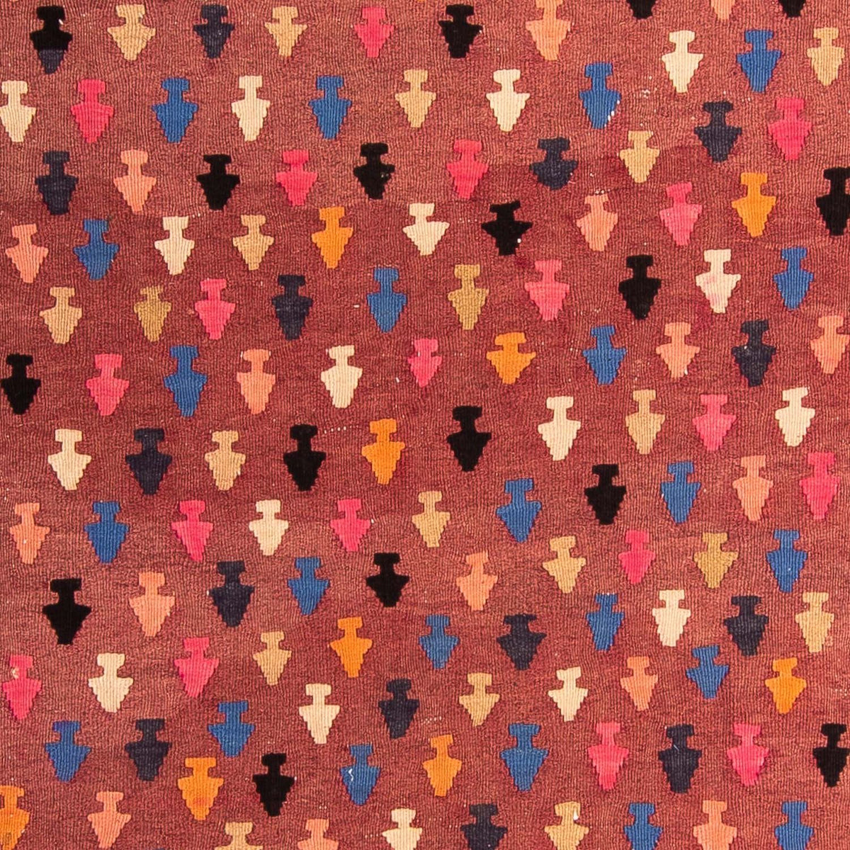 Biegacz Dywan Kelim - Stary - 330 x 145 cm - wielokolorowy