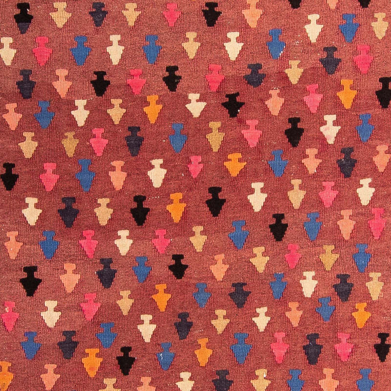 Biegacz Dywan Kelim - Stary - 330 x 145 cm - wielokolorowy