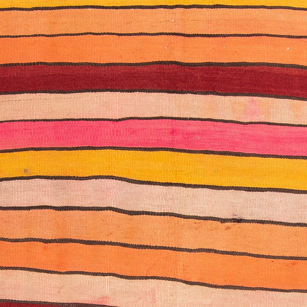 Biegacz Dywan Kelim - Stary - 370 x 160 cm - wielokolorowy